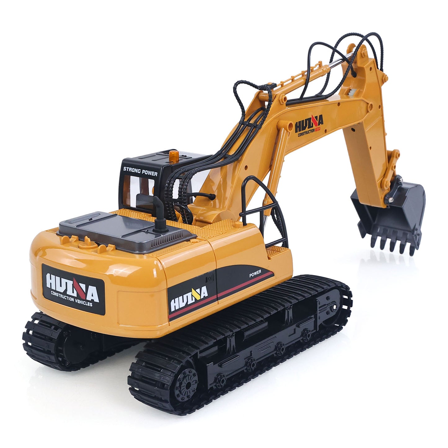 US Stock HUINA 1/14 1535 15CH RC Electric Excavator Remote Control Digger RTR Toy Model 2.4G Radio System Cabin Battery Sound Light Unit