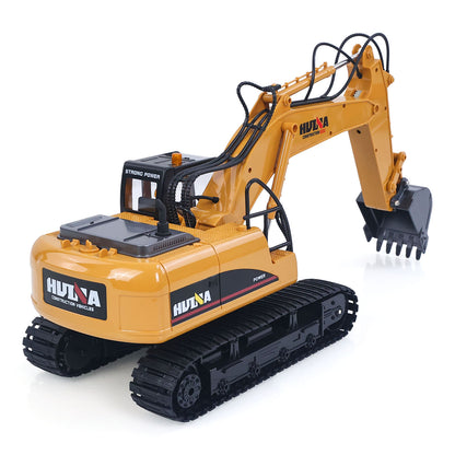 US Stock HUINA 1/14 1535 15CH RC Electric Excavator Remote Control Digger RTR Toy Model 2.4G Radio System Cabin Battery Sound Light Unit