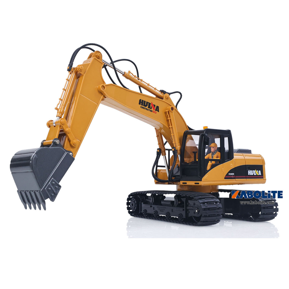 IN Stock HUINA 1535 1/14 RC Electric Excavator 15CH 2.4G Remote Control Digger with Sound Light Effects Gift for Boys