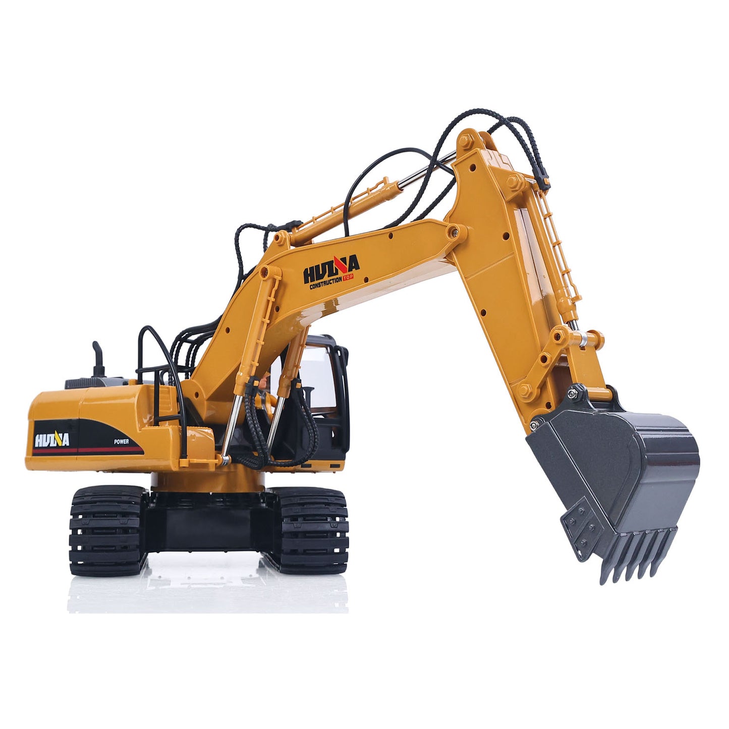 US Stock HUINA 1/14 1535 15CH RC Electric Excavator Remote Control Digger RTR Toy Model 2.4G Radio System Cabin Battery Sound Light Unit