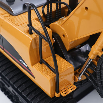 HUINA 1/14 RC Electric Excavator 1535 Remote Control Digger 15CH 2.4G Radio Finished Toy Model Battery Sound Light Effects