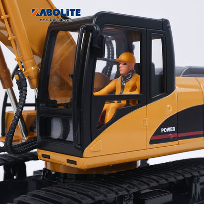 IN Stock HUINA 1535 1/14 RC Electric Excavator 15CH 2.4G Remote Control Digger with Sound Light Effects Gift for Boys