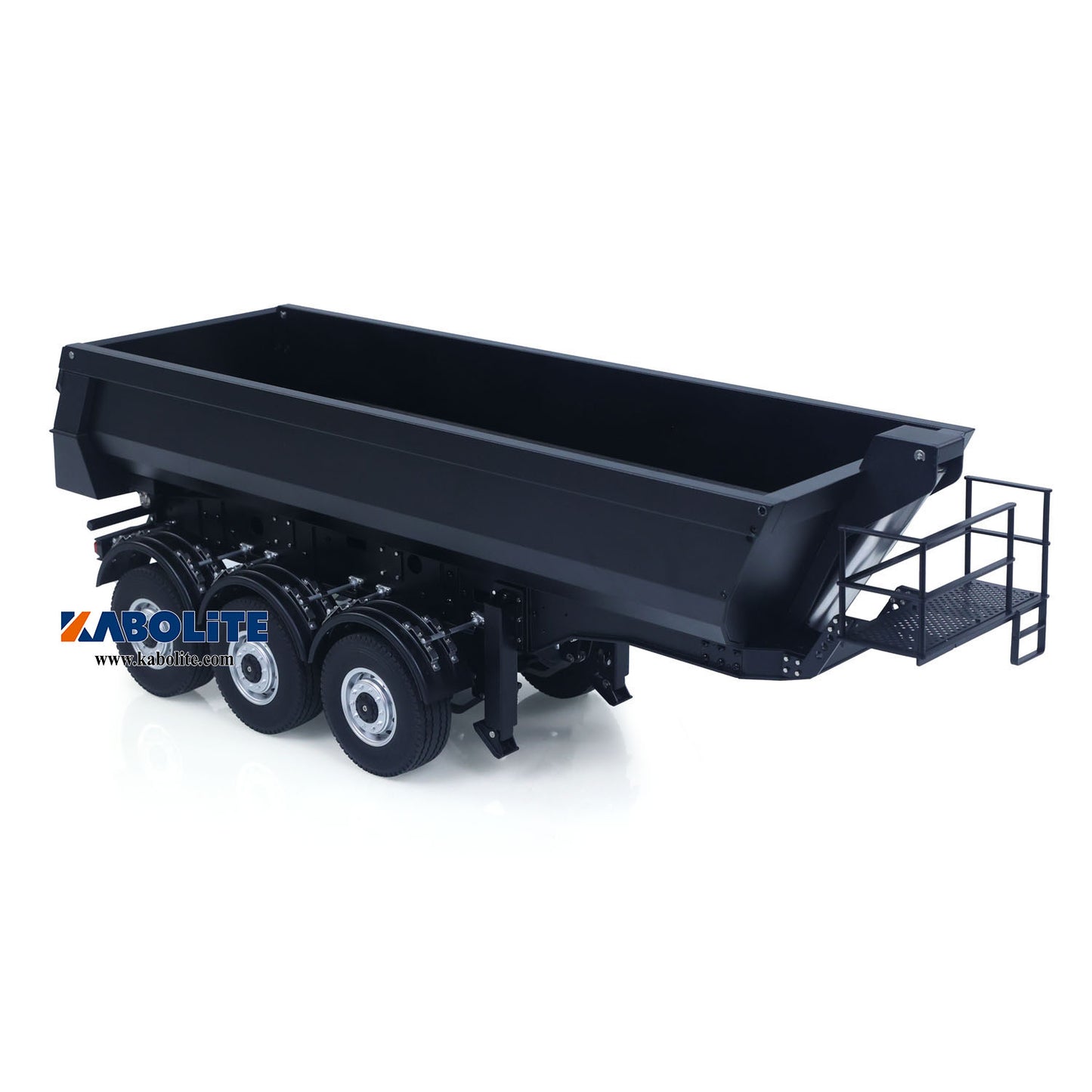 US Stock Kabolite 1/14 Metal Remote Control 3Axles Electric Lifting Semi Trailer Dumper for RC Tractor Truck SC 770S 100 Battery Charger