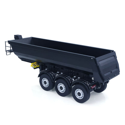 Fast Free Shipping for EU Kabolite 1/14 Metal Remote Control 3 Axles Electric Lifting Semi Trailer Dumper for 5801 RC Tractor Truck 770S 100 Support Leg