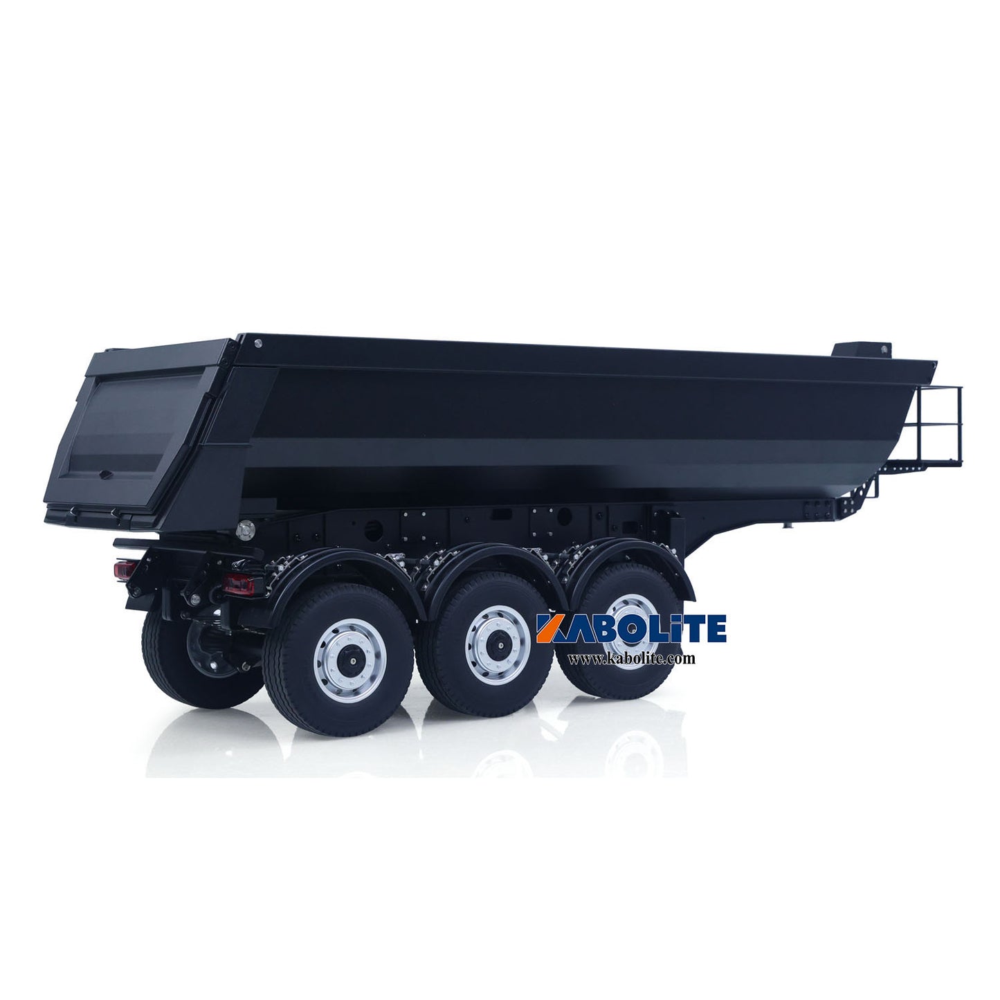 US Stock Kabolite 1/14 Metal Remote Control 3Axles Electric Lifting Semi Trailer Dumper for RC Tractor Truck SC 770S 100 Battery Charger