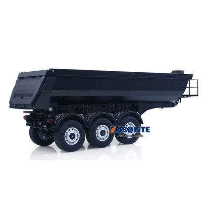 US Stock Kabolite 1/14 Metal Remote Control 3Axles Electric Lifting Semi Trailer Dumper for RC Tractor Truck SC 770S 100 Battery Charger