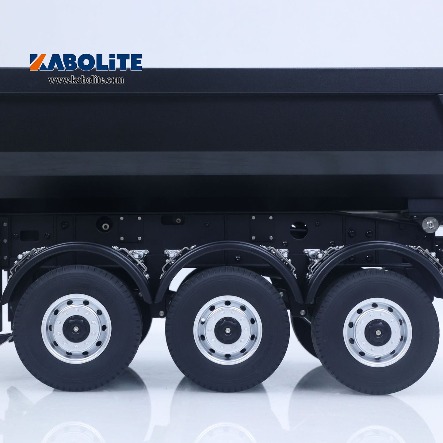 US Stock Kabolite 1/14 Metal Remote Control 3Axles Electric Lifting Semi Trailer Dumper for RC Tractor Truck SC 770S 100 Battery Charger
