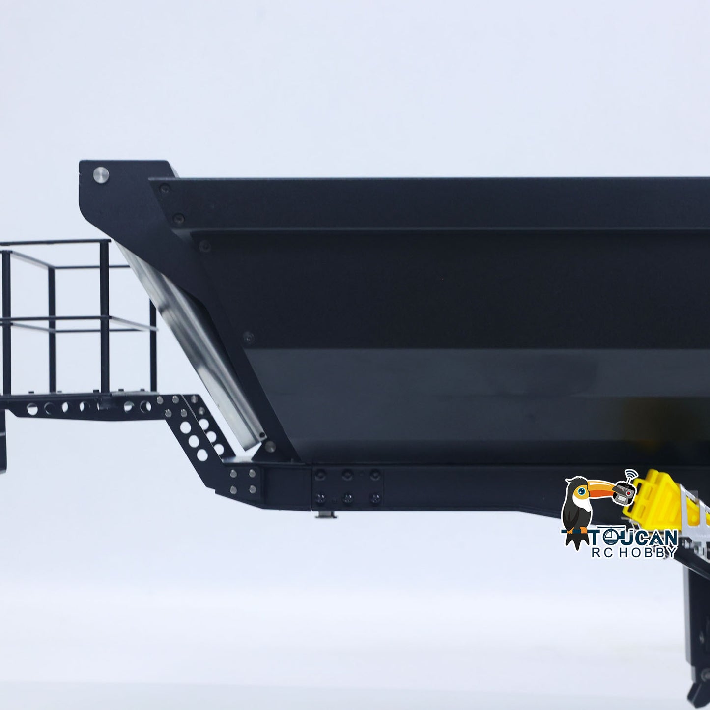 Kabolite 1/14 Metal Remote Control 3Axles Electric Lifting Semi Trailer Dumper for RC Tractor Truck SC 770S 100 Battery Charger