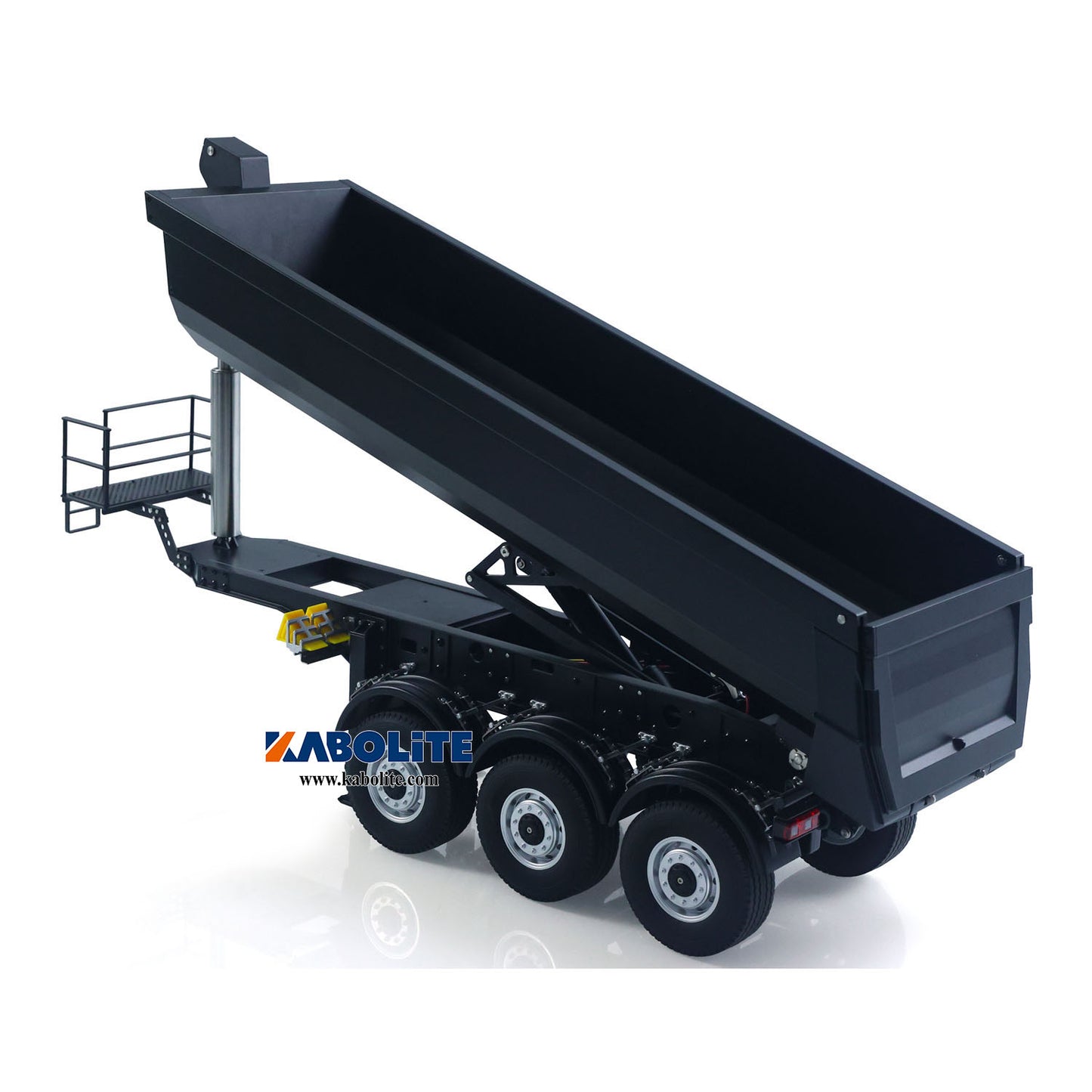 US Stock Kabolite 1/14 Metal Remote Control 3Axles Electric Lifting Semi Trailer Dumper for RC Tractor Truck SC 770S 100 Battery Charger