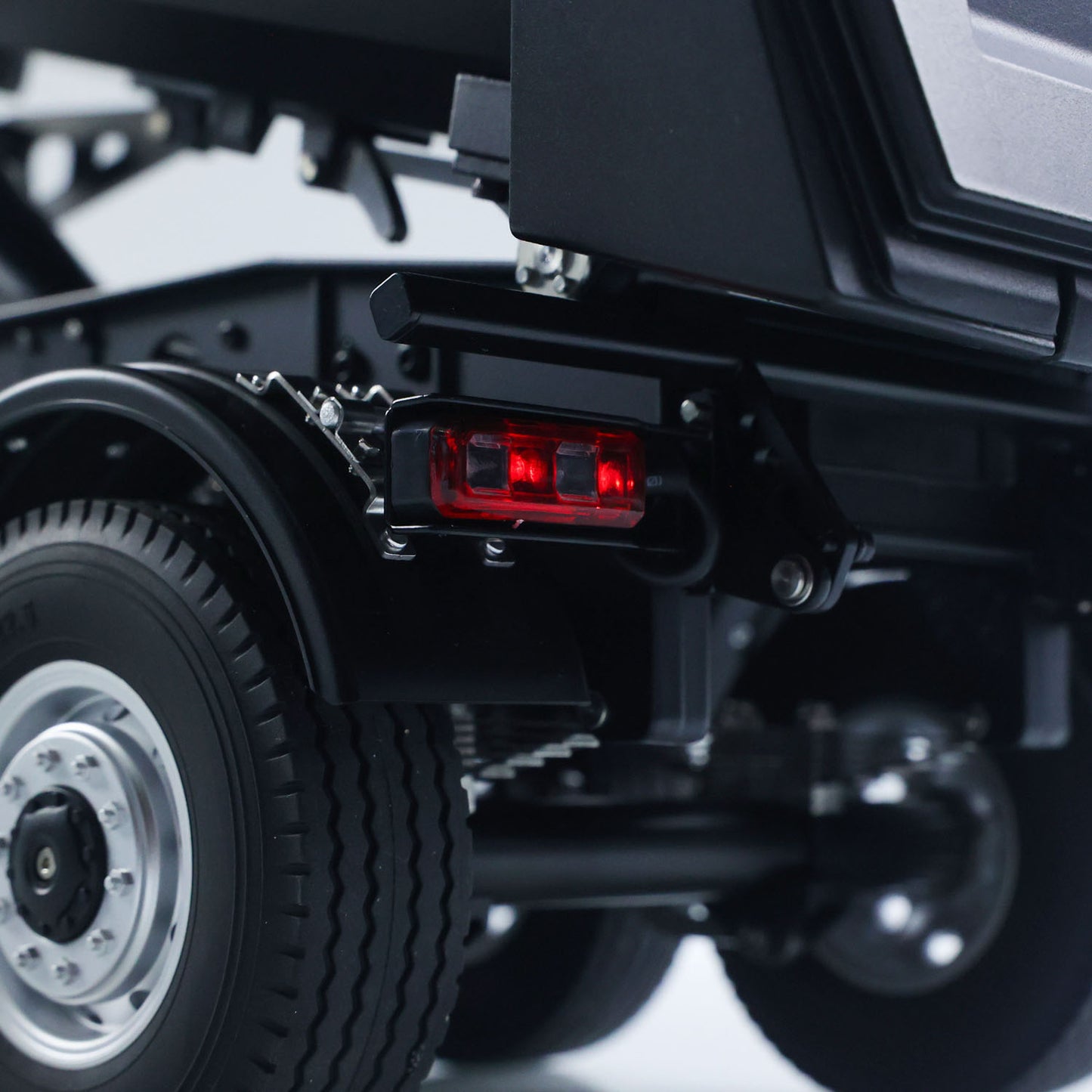 26.1Inches KABOLITE 1/14 Metal Radio Control Semi Dump Trailer Electric Lifting Truck Light Support Leg for 5801 770S RC Tractor Truck