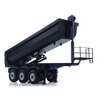 Fast Free Shipping for EU Kabolite 1/14 Metal Remote Control 3 Axles Electric Lifting Semi Trailer Dumper for 5801 RC Tractor Truck 770S 100 Support Leg