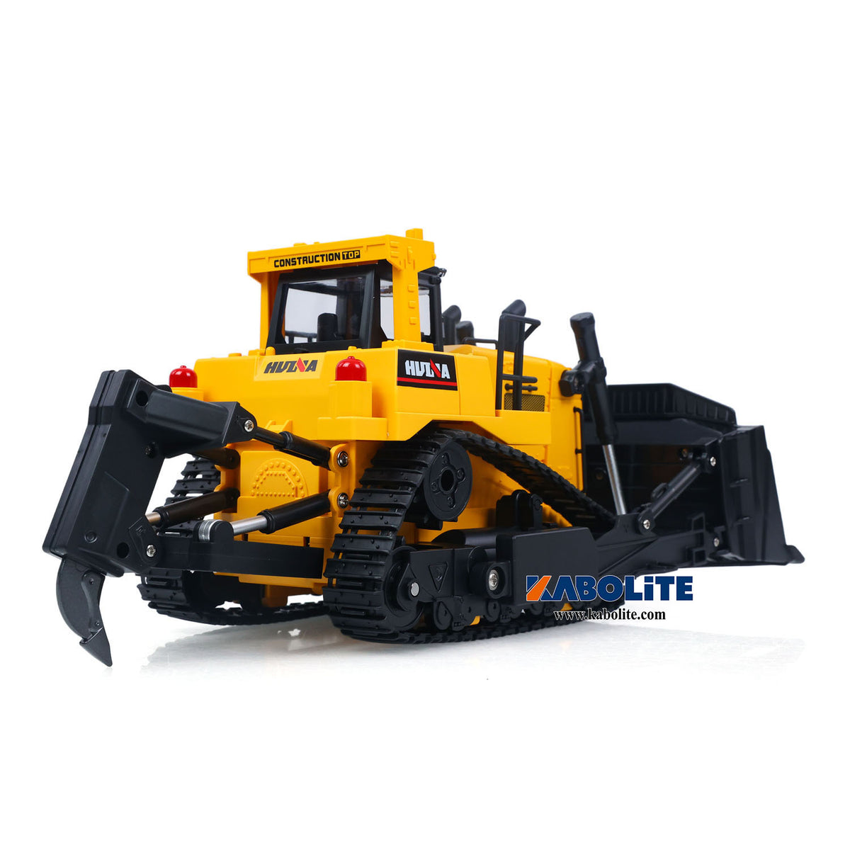 IN Stock HUINA 1554 1/16 Electric Remote Control Bulldozer with Metal Ripper Light Sound Effect for Construction Vehicle Hobbyists