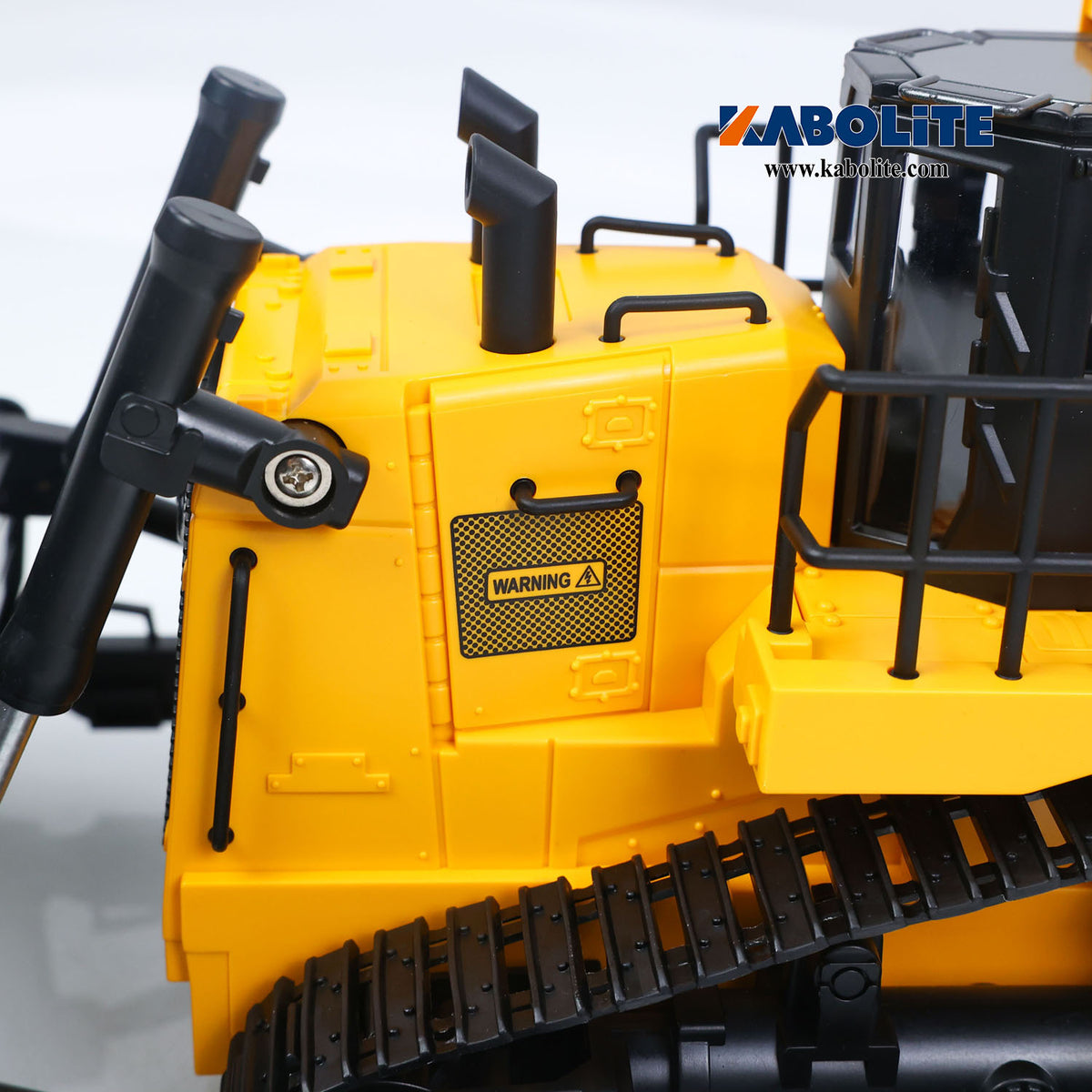 IN Stock HUINA 1554 1/16 Electric Remote Control Bulldozer with Metal Ripper Light Sound Effect for Construction Vehicle Hobbyists