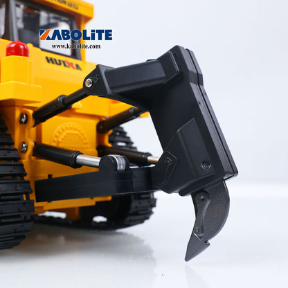 IN Stock HUINA 1554 1/16 Electric Remote Control Bulldozer with Metal Ripper Light Sound Effect for Construction Vehicle Hobbyists