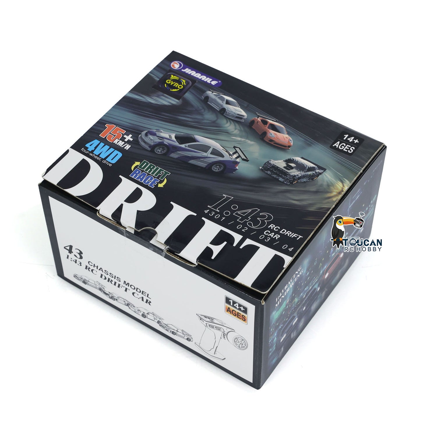 1/43 Scale RC Drift Race Car Gyro 4WD Ready to Go Mini Car Toy High Speed Model