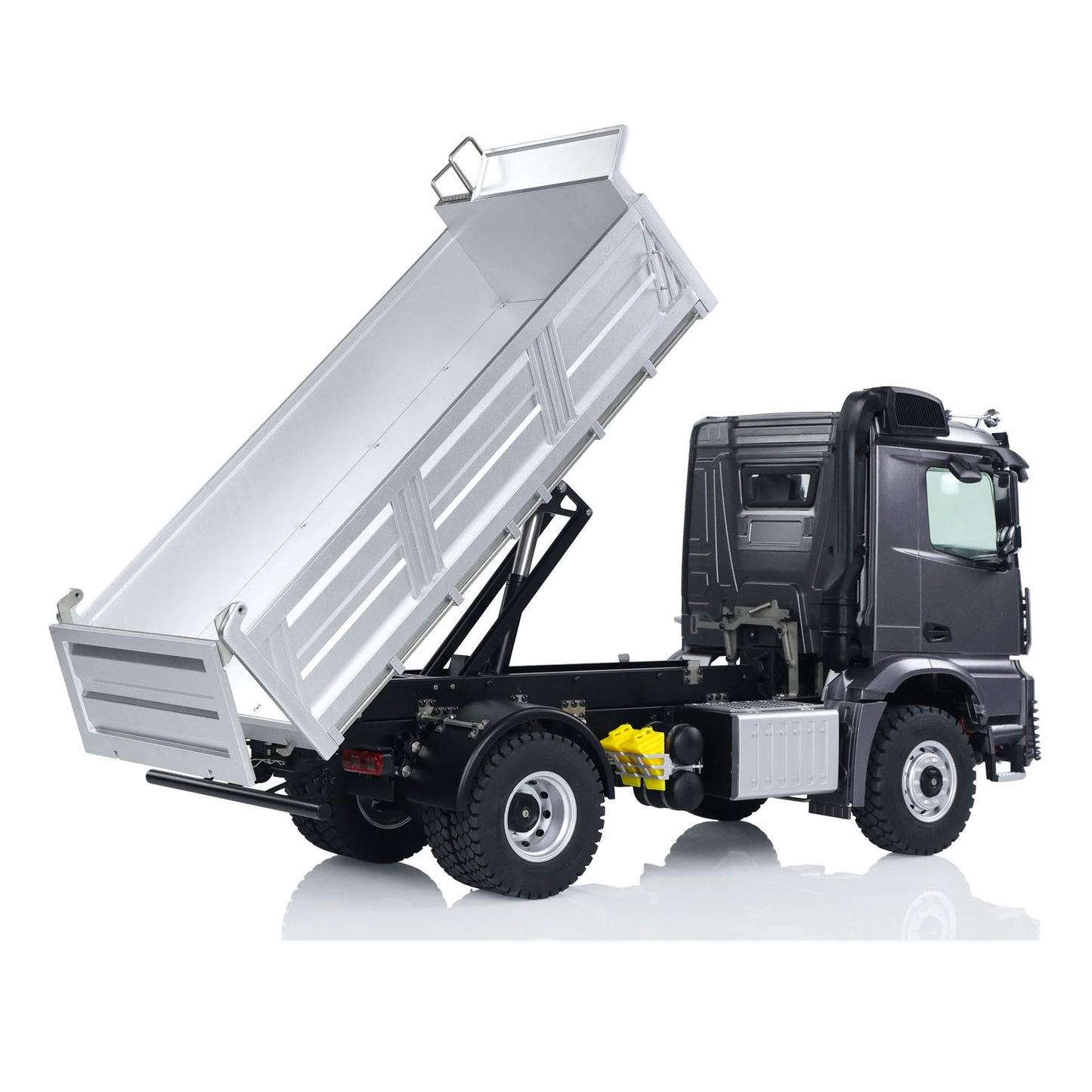 EU Stock Kabolite 1/14 4x4 5701 RC Dumper Truck Model 3 in 1 Mainboard 2 Speed Gearbox 2.4G Radio System Servo Motor Light Sound
