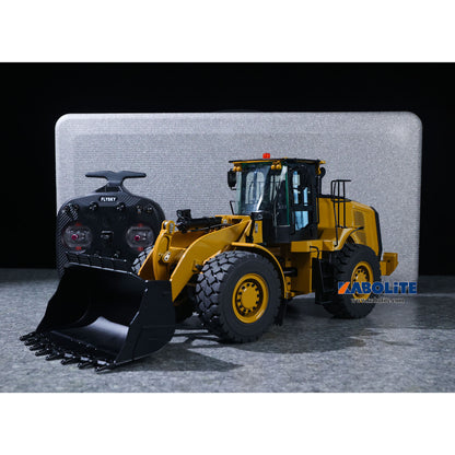Kabolite K966 1/16 Metal Hydraulic RC Loader Model with FlySky ST8 Radio Controller Light Sound System