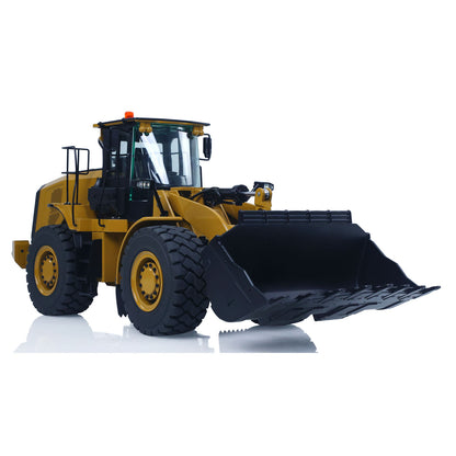 Flash Sale IN STOCK KABOLITE K966 2.4G 1/16 Hydraulic RC Loader Radio Control Truck 966 Electric Car DIY Model 7500mAh Battery Light System