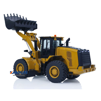 Kabolite K966 1/16 Metal Hydraulic RC Loader Model with FlySky ST8 Radio Controller Light Sound System for Construction Vehicle Hobbyists