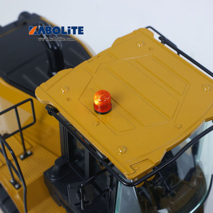 Kabolite K966 1/16 Metal Hydraulic RC Loader Model with FlySky ST8 Radio Controller Light Sound System for Construction Vehicle Hobbyists