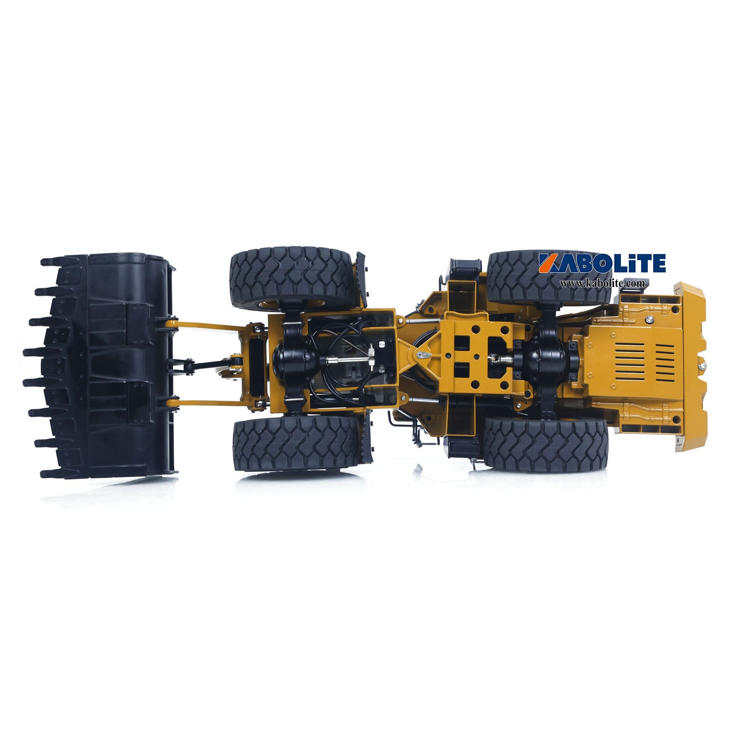 Kabolite K966 1/16 Metal Hydraulic RC Loader Model with FlySky ST8 Radio Controller for Construction Vehicle Hobbyists