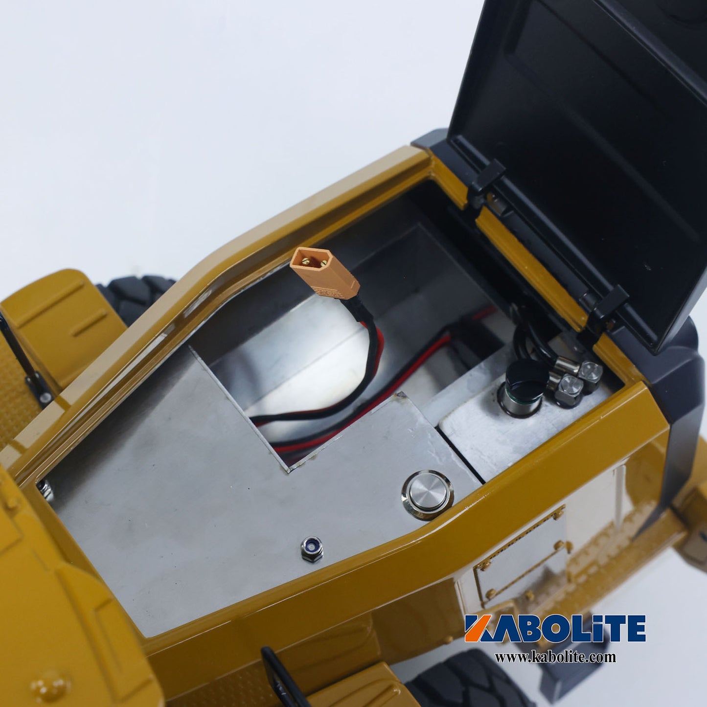 Kabolite K966 1/16 Metal Hydraulic RC Loader Model with Light Sound System FlySky ST8 Radio Controller