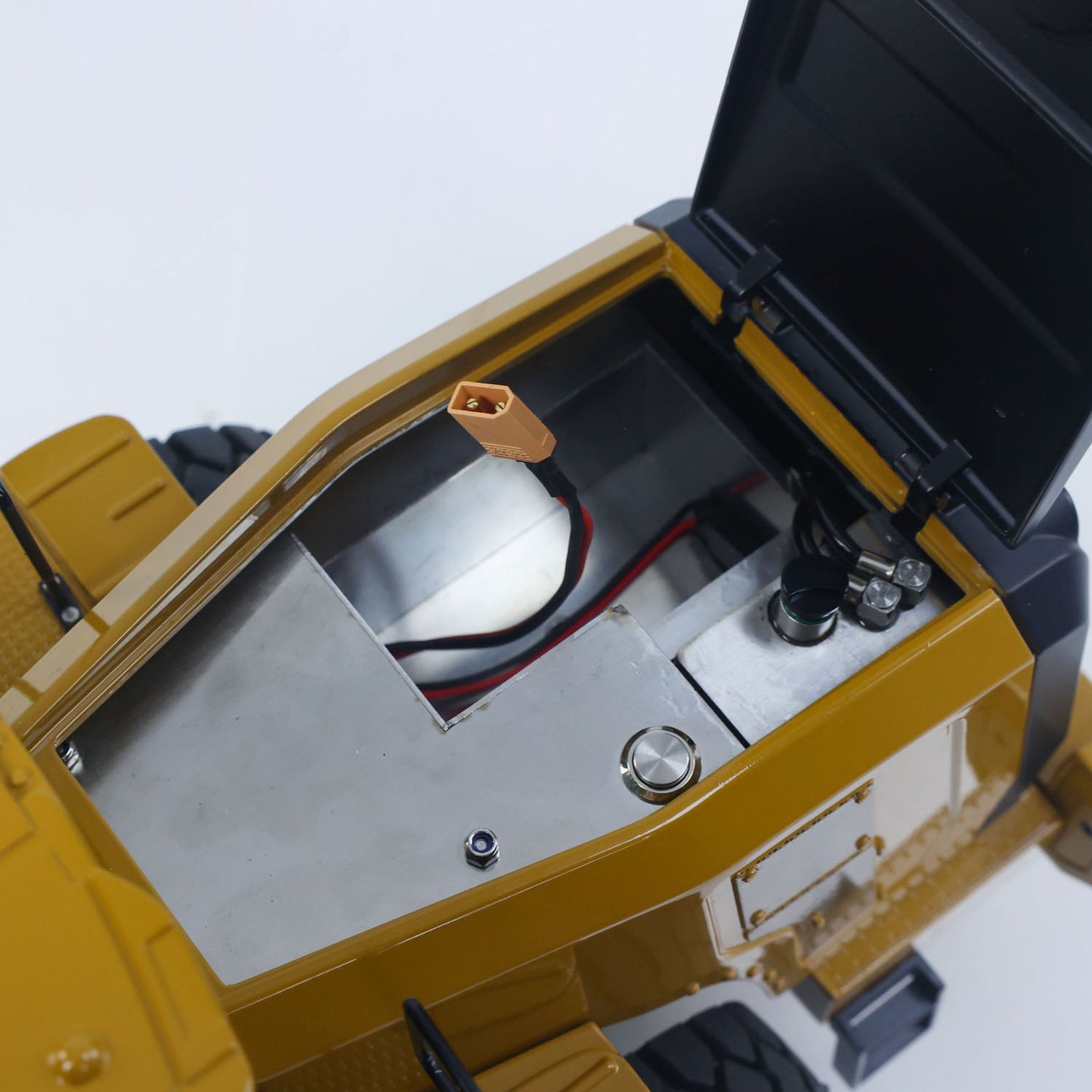 US STOCK Kabolite 2.4G 1/16 Metal K966 Hydraulic RC Loader Radio Controlled Truck Car DIY Model 7500mAh Battery Ready to Run