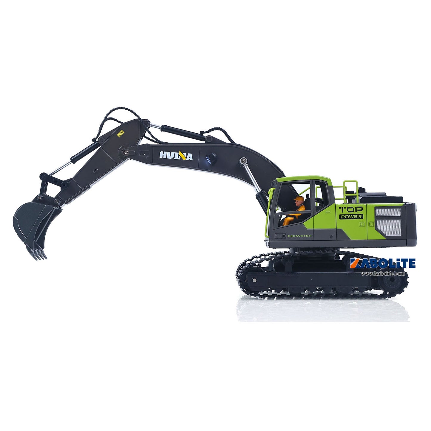 IN Stock HUINA 1661 1/18 Electric RC Excavator with Light Effects Metal Bucket Water Mist Spray for Remote Control Digger Hobbyists