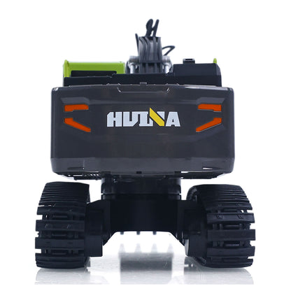 RTR HUINA 1/18 Electric RC Excavator 1661 Remote Control Digger Finished Model Battery Light Effects Metal Bucket No Sound