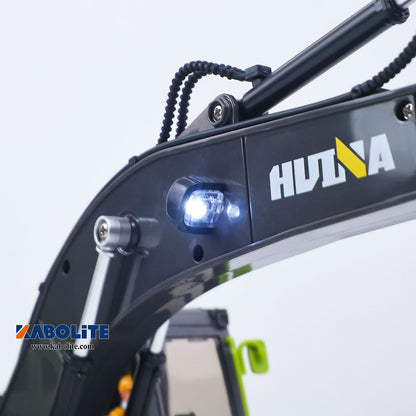 IN Stock HUINA 1661 1/18 Electric RC Excavator with Light Effects Metal Bucket Water Mist Spray for Remote Control Digger Hobbyists
