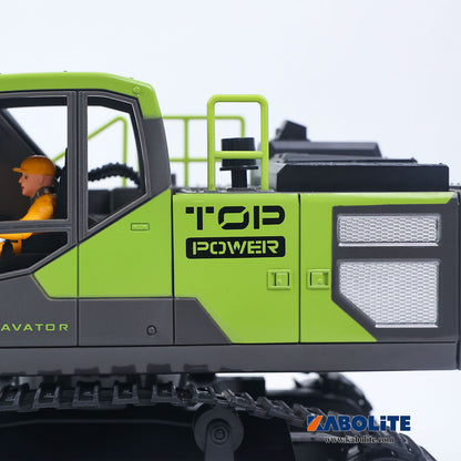 IN Stock HUINA 1661 1/18 Electric RC Excavator with Light Effects Metal Bucket Water Mist Spray for Remote Control Digger Hobbyists