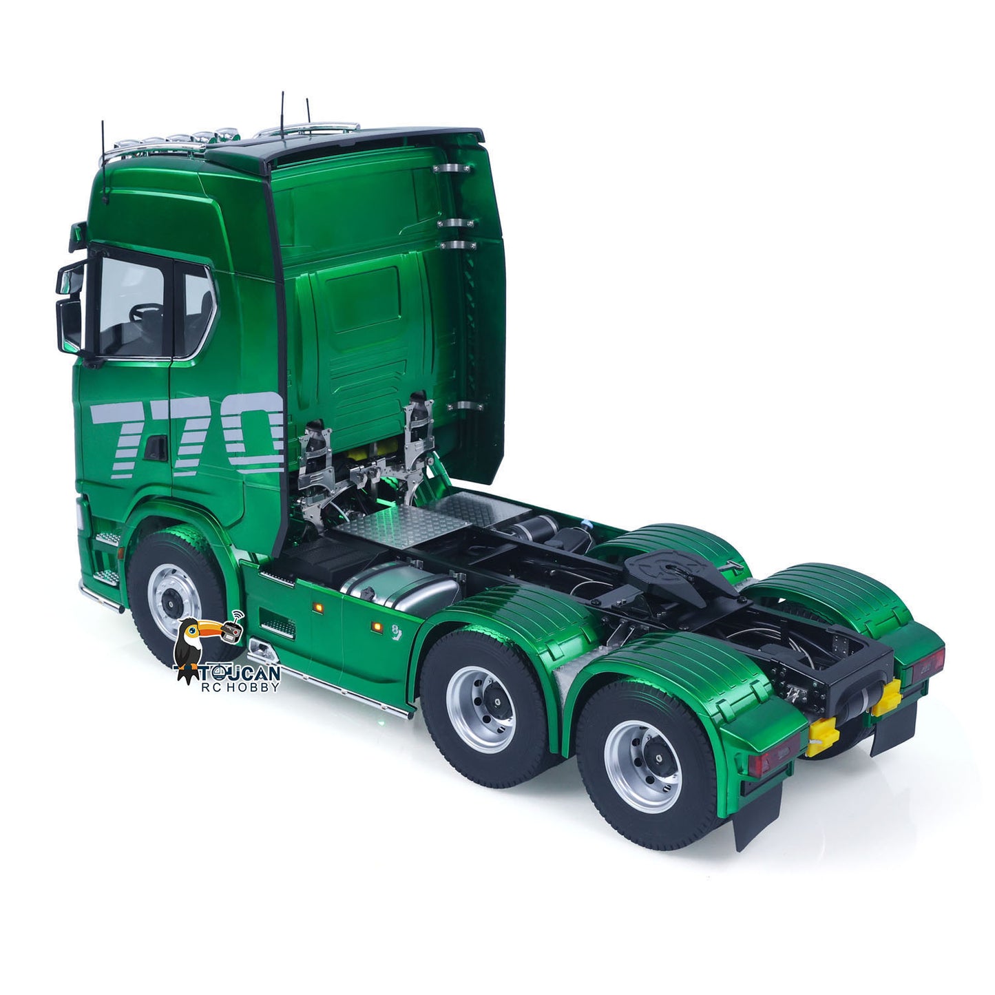 RTR TOUCAN 1/14 Romote Control Tractor Truck 770S 6*6 2Speed RC Lorry Car Axle Locks Openable Door Lights Sounds Smoke Unit