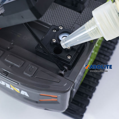 US Stock HUINA 1661 1/18 Electric RC Excavator RTR Remote Control Digger Finished Model Battery Light Effects Metal Bucket No Sound