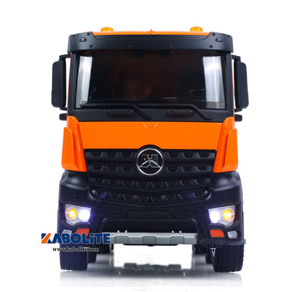 IN Stock HUINA 1536-1 1/14 8X8 Metal Remote Control Dump Truck Electric Lifting with Light Sound System for RC Tipper Hobbyists