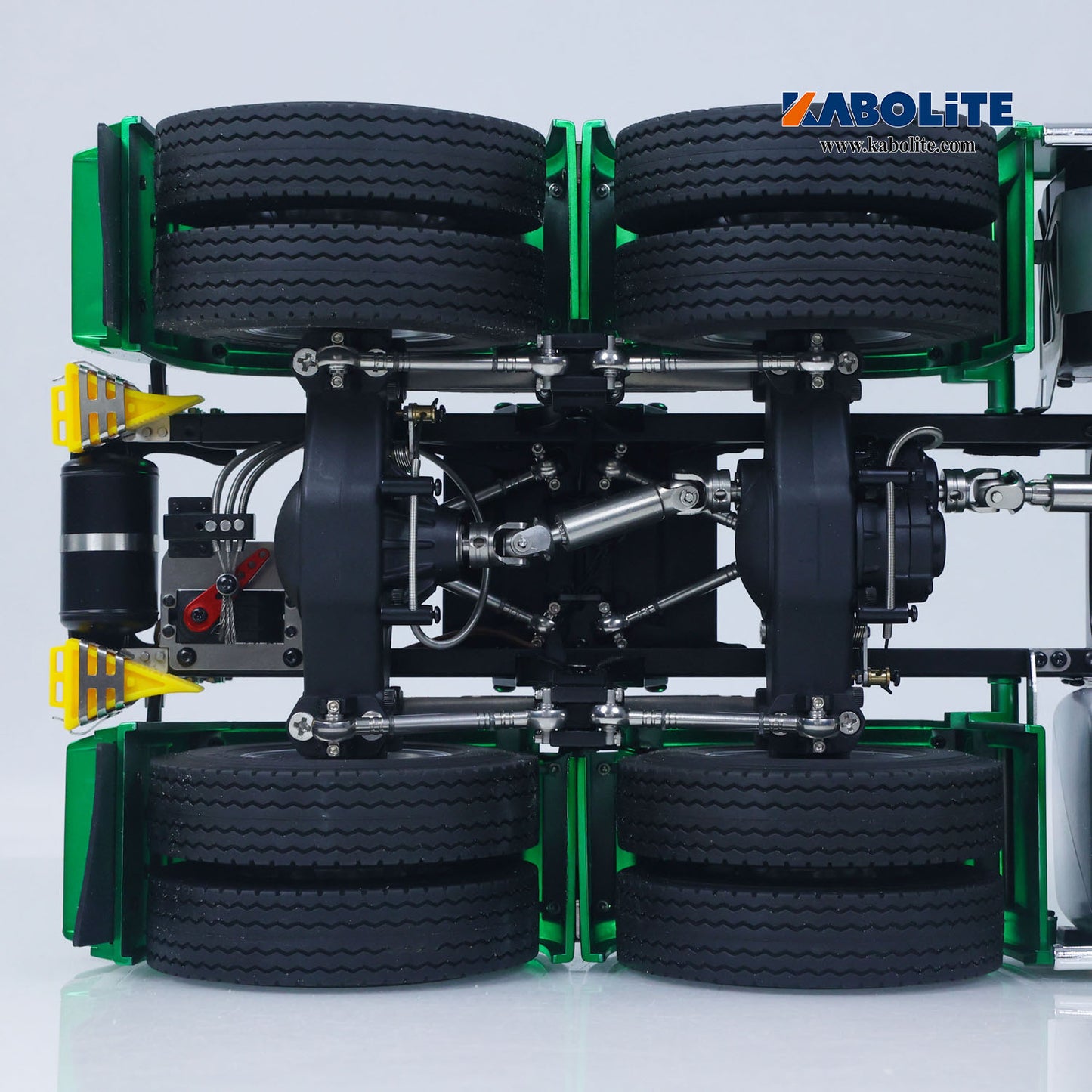 Kabolite K770S-100 1/14 6x6 RC Tractor Truck with Differential Locks Smoke Unit 2Speed Transmission LED Lights Sound System