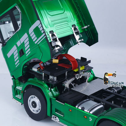 RTR TOUCAN 1/14 Romote Control Tractor Truck 770S 6*6 2Speed RC Lorry Car Axle Locks Openable Door Lights Sounds Smoke Unit
