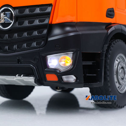 IN Stock HUINA 1536-1 1/14 8X8 Metal Remote Control Dump Truck Electric Lifting with Light Sound System for RC Tipper Hobbyists