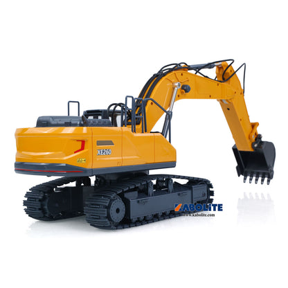 IN Stock HUINA XE1260 1/18 Electric RC Excavator Remote Control Digger with Metal Bucket Breaker Hammer Lights Sound for Construction Hobbyists