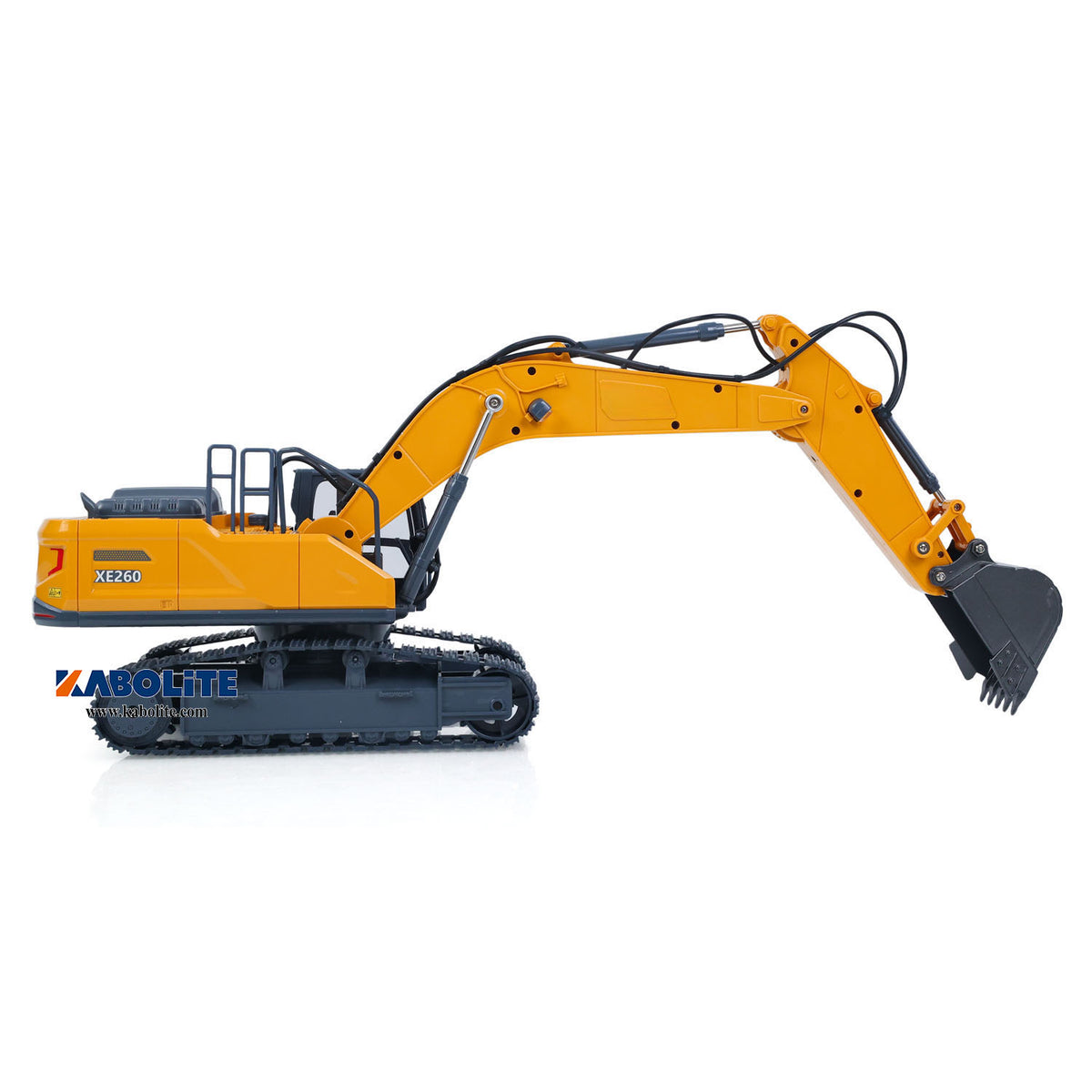 IN Stock HUINA XE1260 1/18 Electric RC Excavator Remote Control Digger with Metal Bucket Breaker Hammer Lights Sound for Construction Hobbyists