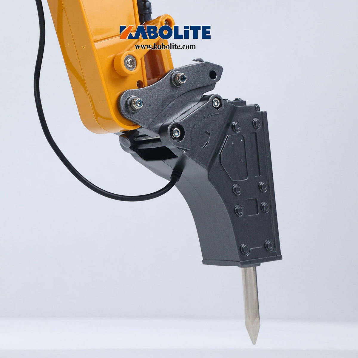 IN Stock HUINA XE1260 1/18 Electric RC Excavator Remote Control Digger with Metal Bucket Breaker Hammer Lights Sound for Construction Hobbyists