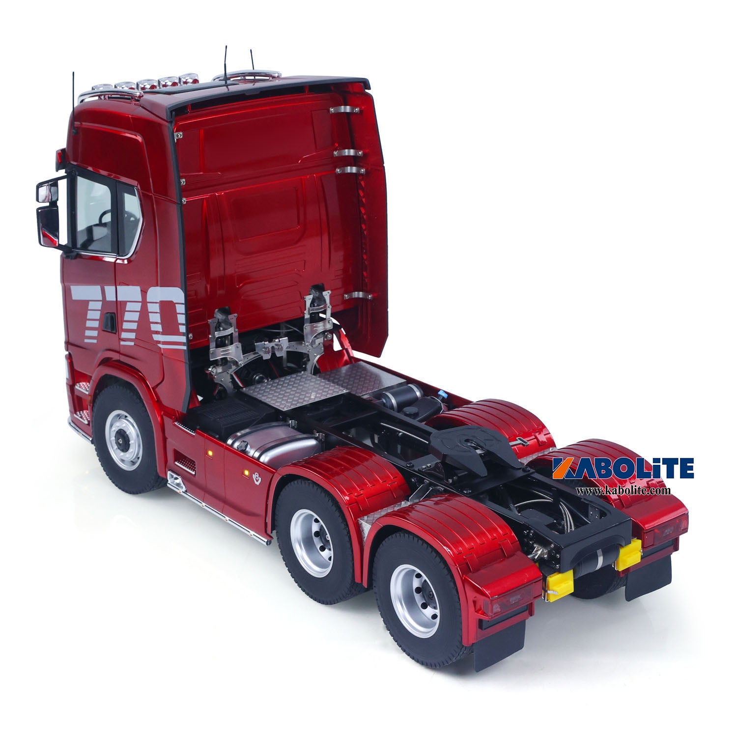 KABOLITE 1/14 770S 100 RC Tractor Truck 6x6 Lorry Model FlySky Radio System Differential Axles 