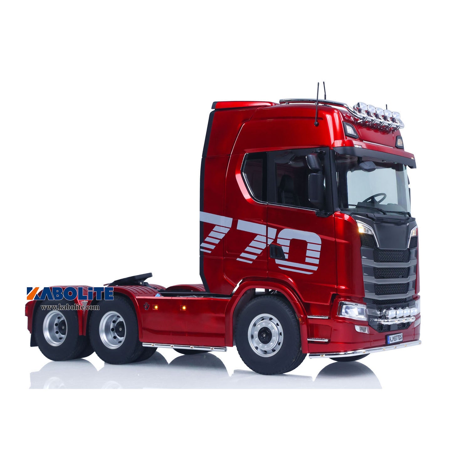 KABOLITE 1/14 770S 100 RC Tractor Truck 6x6 Lorry Model FlySky Radio System Differential Axles 