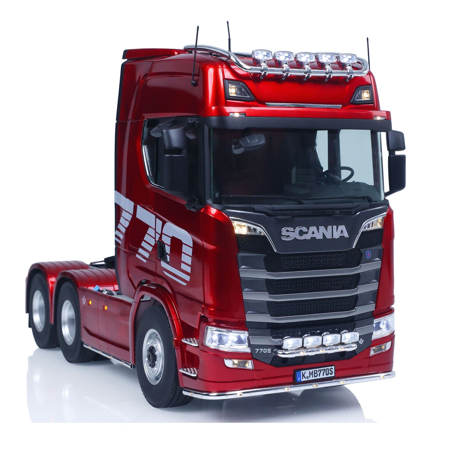 KABOLITE 6*6 Ready To Run 1/14 RC Tractor Truck Remote Control Car Hobby Model Painted Assembled 770S With Light Sound