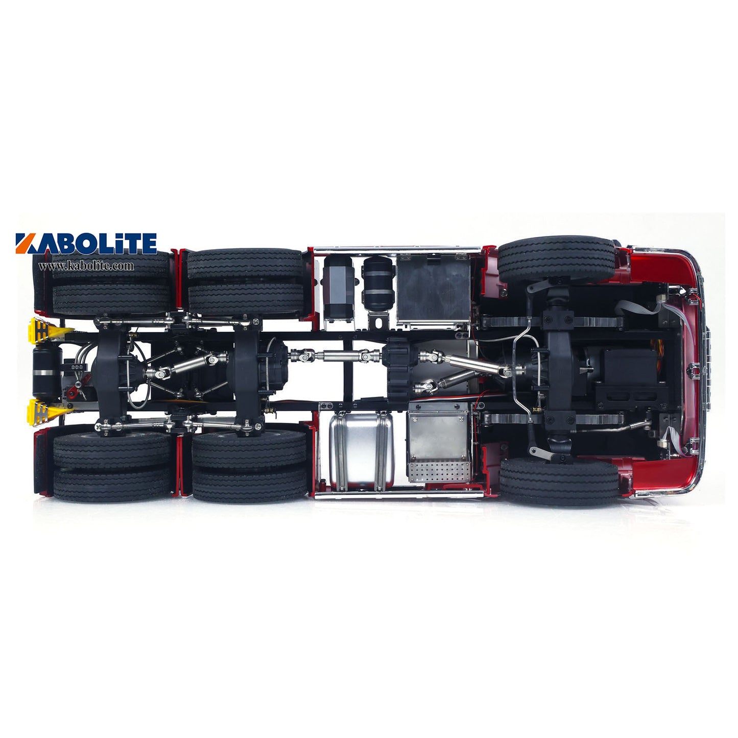 KABOLITE 1/14 770S 100 RC Tractor Truck 6x6 Lorry Model FlySky Radio System Differential Axles 