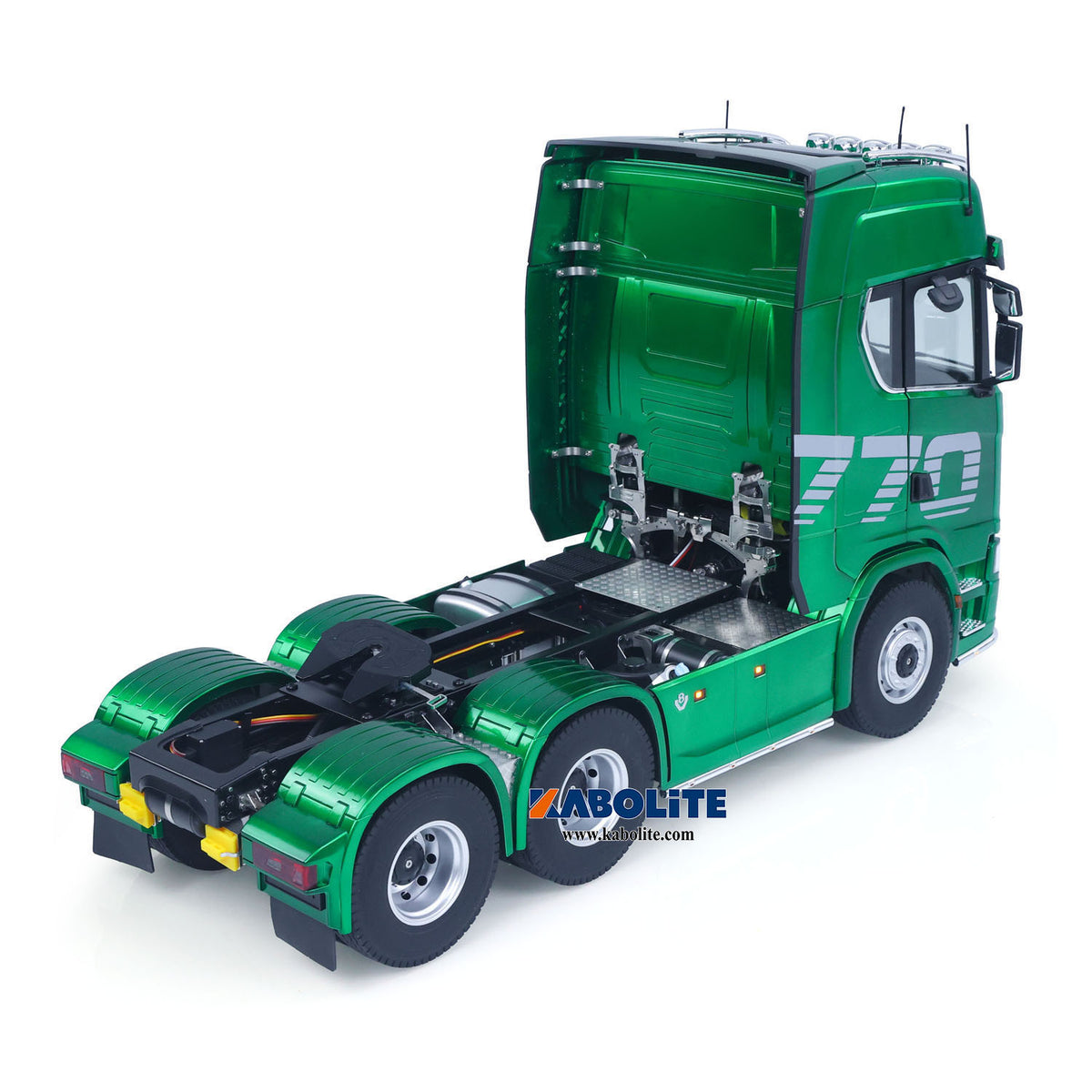 Fast Free Shipping for EU 1/14 KABOLITE 770S 100 6X6 RC Tractor Truck Romote Control RTR Vehicle Model 2 Speed Axle Locks Metal Chassis Rail Openable Door