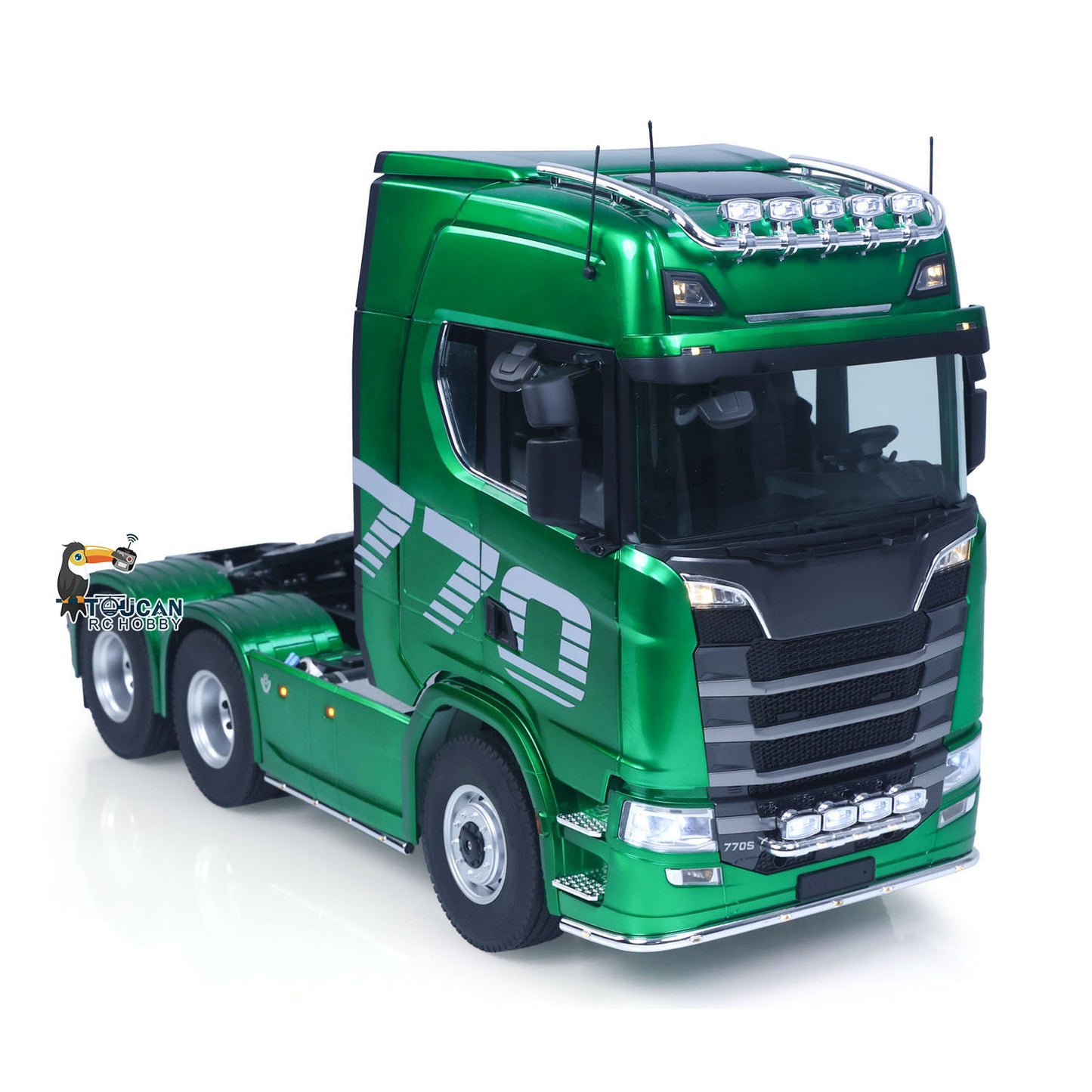Flash Sale Fast Free Shipping for EU 1/14 KABOLITE RC Tractor Truck SC 770S 100 6X6 2Speed Romote Control Vehicle Axle Locks Metal Chassis Rail Openable Door RTR