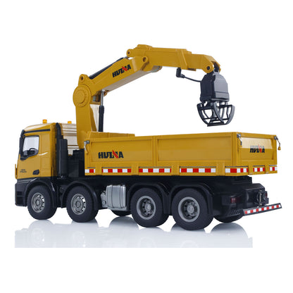 US Stock HUINA 1538 1/14 RC Timber Grab Truck Dumper Remote Control Model Toy Vehicles 2.4G Radio Battery