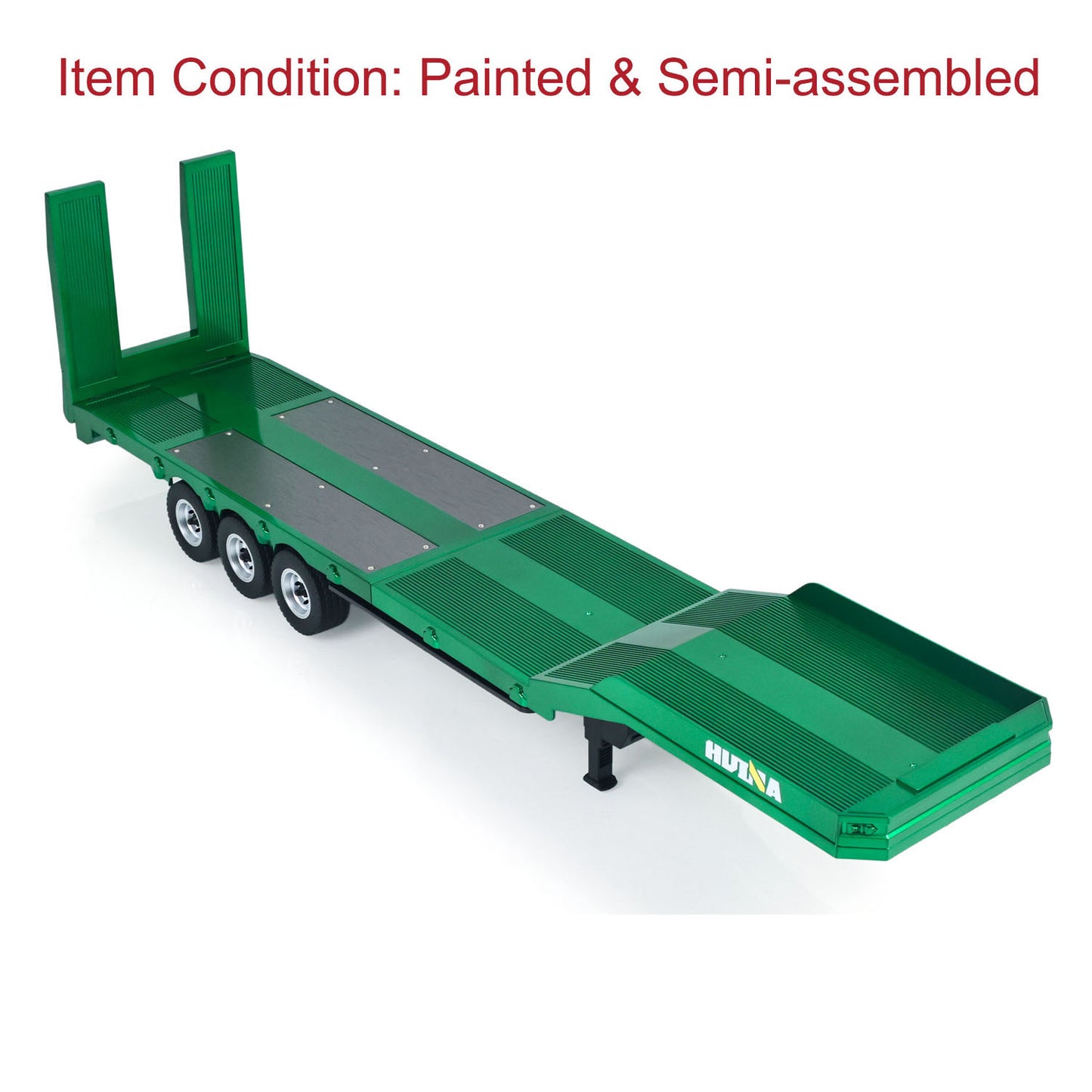 Fast Free Shipping for EU HUINA 1/18 Plastic 3 Axles Flatbed Semi Trailer 1502 for RC Tractor Truck 1501 Electric Support Legs 3.7V Li-Po Battery
