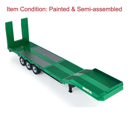 Fast Free Shipping for EU HUINA 1/18 Plastic 3 Axles Flatbed Semi Trailer 1502 for RC Tractor Truck 1501 Electric Support Legs 3.7V Li-Po Battery