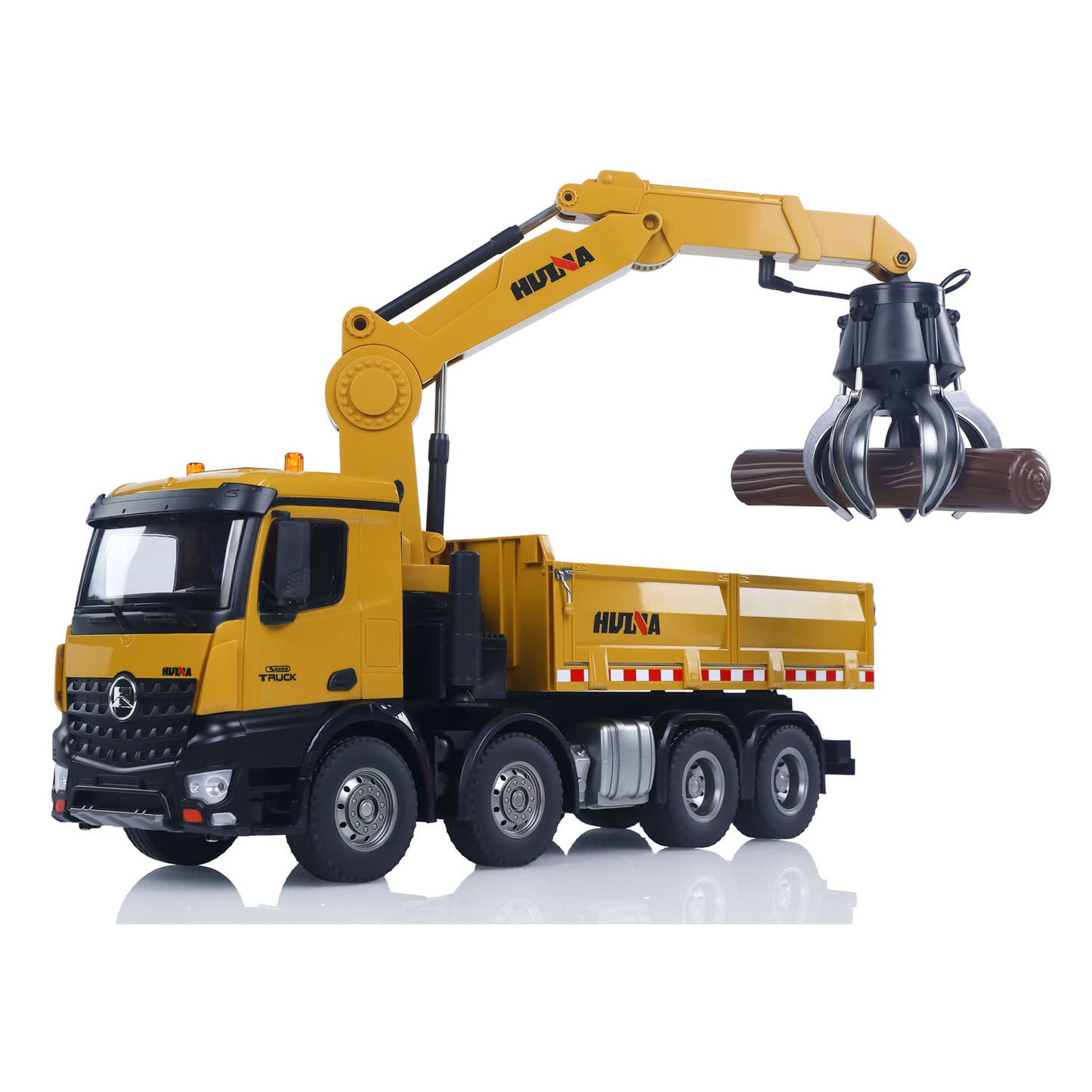 US Stock HUINA 1538 1/14 RC Timber Grab Truck Dumper Remote Control Model Toy Vehicles 2.4G Radio Battery